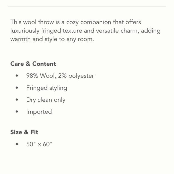 L’azo Wool Throw Blanket - Picture 6 of 8